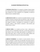 PROPIEDAD INTELECTUAL: GLOSARIO PROPIEDAD INTELECTUAL