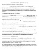 OBRA DE TEATRO 25 DE MAYO