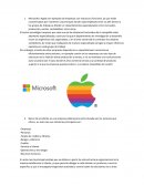 Microsoft y Apple son ejemplos de empresas con estructura funcional