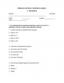PRUEBA DE HISTORIA Y GEOGRAFIA UNIDAD 1