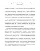 Como actua la Estimulación del pensamiento creativo