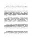 LA TRATA DE PERSONAS EN SU MODALIDAD DE CORRUPCIÓN DE MENORES: EL CRUDA REALIDAD DETRÁS DEL GRAN NEGOCIO.