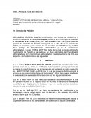 Derecho de peticion victima