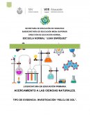 TIPO DE EVIDENCIA: INVESTIGACIÓN “RELOJ DE SOL”.