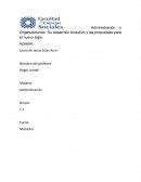 Administración y organizaciones. Su desarrollo evolutivo y las propuestas para el nuevo siglo