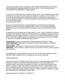 Análisis FODA evaluando las opines estratégicas que darían las diferentes combinaciones de fortalezas y oportunidades ara contrarrestar amenazas y debilidades