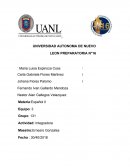 Español UNIVERSIDAD AUTONOMA DE NUEVO LEON PREPARATORIA N°16