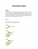 TASA, PERIODO Y MONTO
