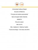 Principios personales de la etica