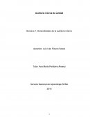 Auditoria interna de calidad Semana 1: Generalidades de la auditoria interna