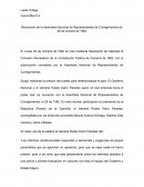 Resolución de asamblea nacional 1982