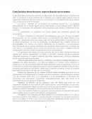 Carta Encíclica Rerum Novarum, sobre la situación de los obreros
