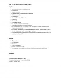 ASPECTOS PSICOLOGICOS DE LOS BARBITURICOS. Página 1