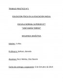 EDUCACION FÍSICA EN LA EDUCACION INICIAL