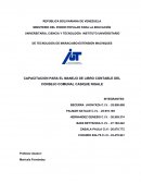 CAPACITACION PARA EL MANEJO DE LIBRO CONTABLE DEL CONSEJO COMUNAL CASIQUE NIGALE