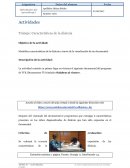 Actividades Trabajo: Características de la dislexia