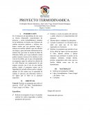 Como se da el gran Analisis Termodinamico
