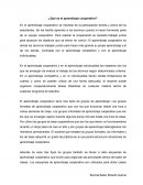 ¿Qué es el aprendizaje cooperativo?