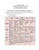 Rubrica de proyectos