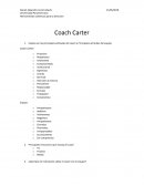 Coach carter. Cuáles son las principales actitudes del coach y Principales actitudes del equipo
