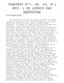 Cuarteto nº7 op.59 nº1 Beethoven