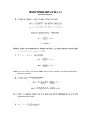 PRODUCCIONES METALICAS S.R.L. RATIOS FINANCIEROS