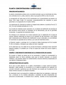 PLANTA CONCENTRADORA CONDESTABLE PROCESO METALURGICO