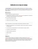 Definición de la hoja de trabajo