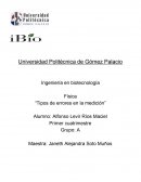 Física “Tipos de errores en la medición”