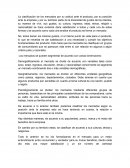 La clasificación de los mercados por su actitud ante el producto, por su posición ante la empresa y por su territorio parte de la diversidad de gustos de los clientes