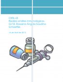 Vacunas. CBTis 65 Realiza análisis inmunológicos