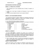 CUESTIONARIO DE HISTORIA UNIVERSAL