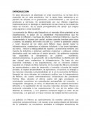 Estructura económica de Mexico. El crisis económico