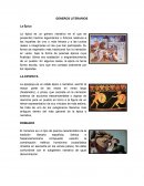 GENEROS LITERARIOS La Épica