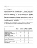 Requerimientos sistema de riego arduino