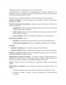 Administración De Operaciones En Producción