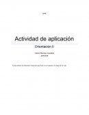 Actividad de aplicación Orientación II RELACIONES INTERPERSONALES