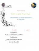 Como fortalecer los valores democráticos en la sociedad