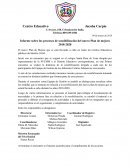 Informe sobre los procesos de sensibilización del nuevo Plan de mejora 2018-2020