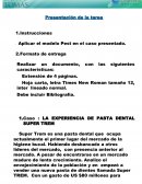Caso : LA EXPERIENCIA DE PASTA DENTAL SUPER TREM