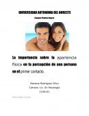 La importancia sobre la apariencia física en la percepción de una persona en el primer contacto