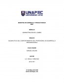 DILEMA ETICO DEL COMPORTAMIENTO DEL PROFESIONAL DE DESARROLLO ORGANIZACIONAL