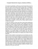Congreso Nacional de Lengua y Literatura (CONALL)