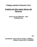 Análisis de fallo sobre Abuso del Derecho