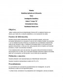 Estadística Aplicada en la Educación. Investigación Estadística