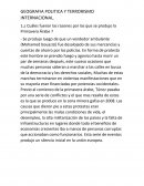 GEOGRAFIA POLITICA Y TERRORISMO INTERNACIONAL