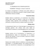 EL DIAGNOSTICO EN LA TERAPIA GESTALTICA