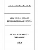 DISEÑO CURRICULAR ANUAL