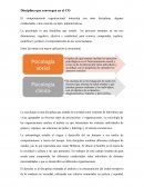 Disciplina que convergen al comportamiento organizacional