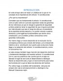 Análisis de lo que en mi concepto es la importancia del artículo 14 constitucional.